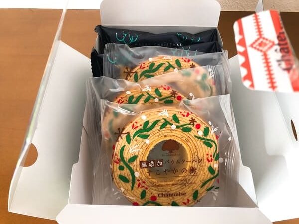 シャトレーゼのクリスマスバームクーヘンの詰め合わせ